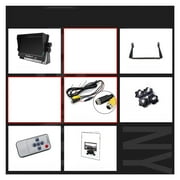7 Inch IPS Screen HD AHD Sunshade Car Surveillance Monitor With 2 Channels Video Input Parking Camera Assistance System ,Easy to Install